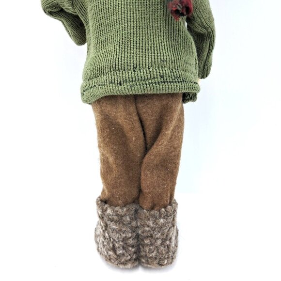 Handcrafted Male Skier-Quality Materials-Wooden Skis-14 Inches-European Made - Picture 5 of 10